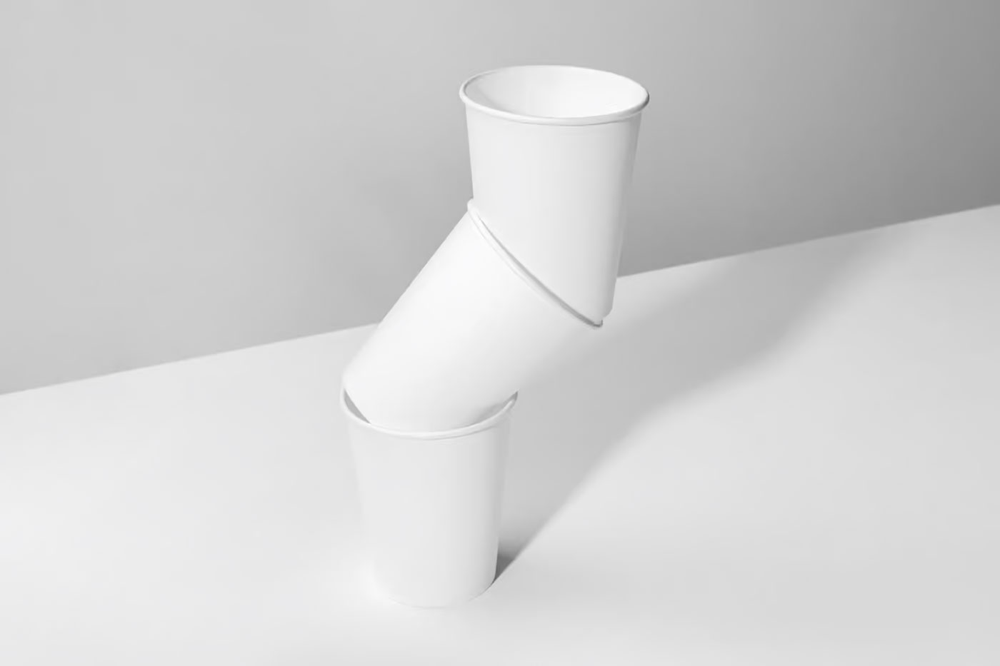 Free Three Paper Cups Mockup PSD Template