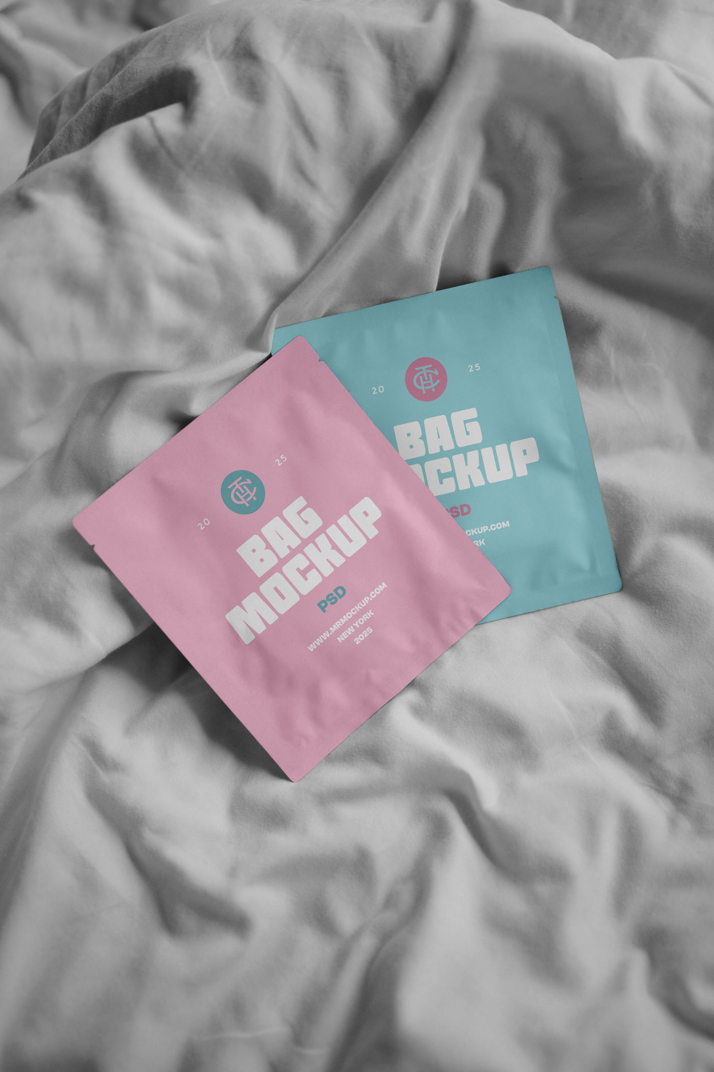 Free Two Cosmetic Bag Mockups PSD Template