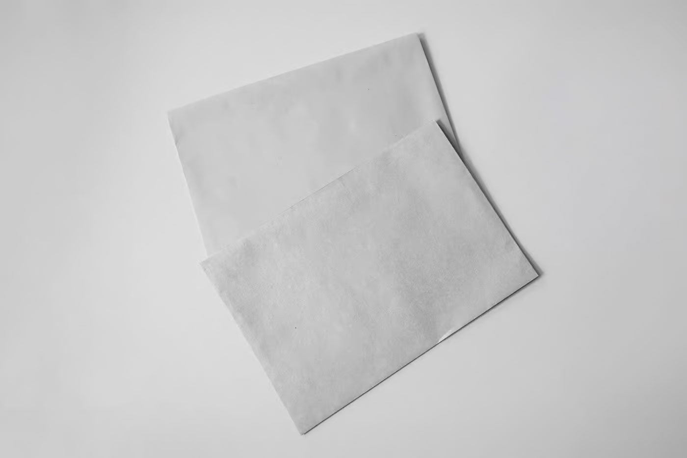 Free Two Lying Paper Envelope Mockups PSD Template