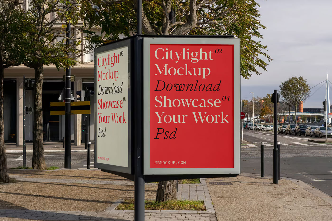 Free Urban Citylight Mockups PSD Template