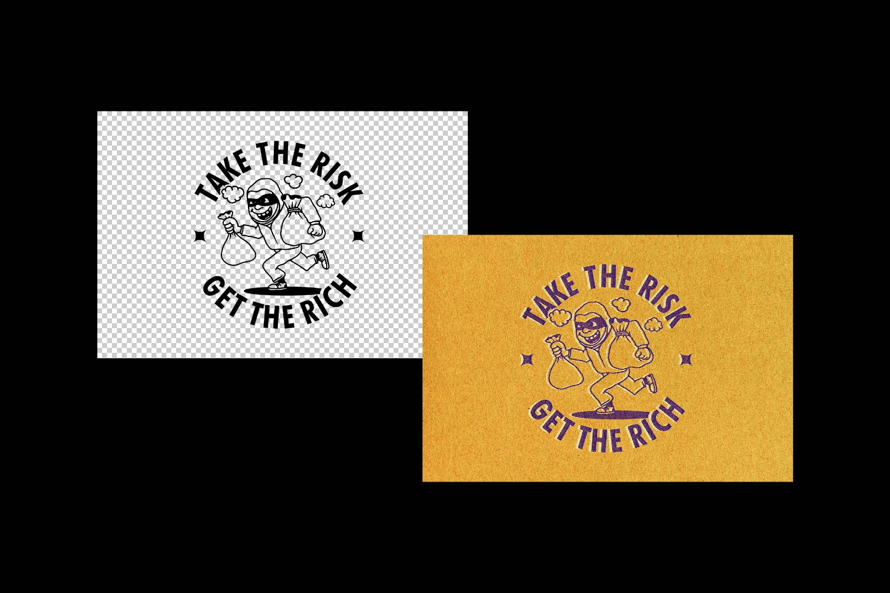 Free Vintage Pressed Effect / Logo Mockup PSD Template
