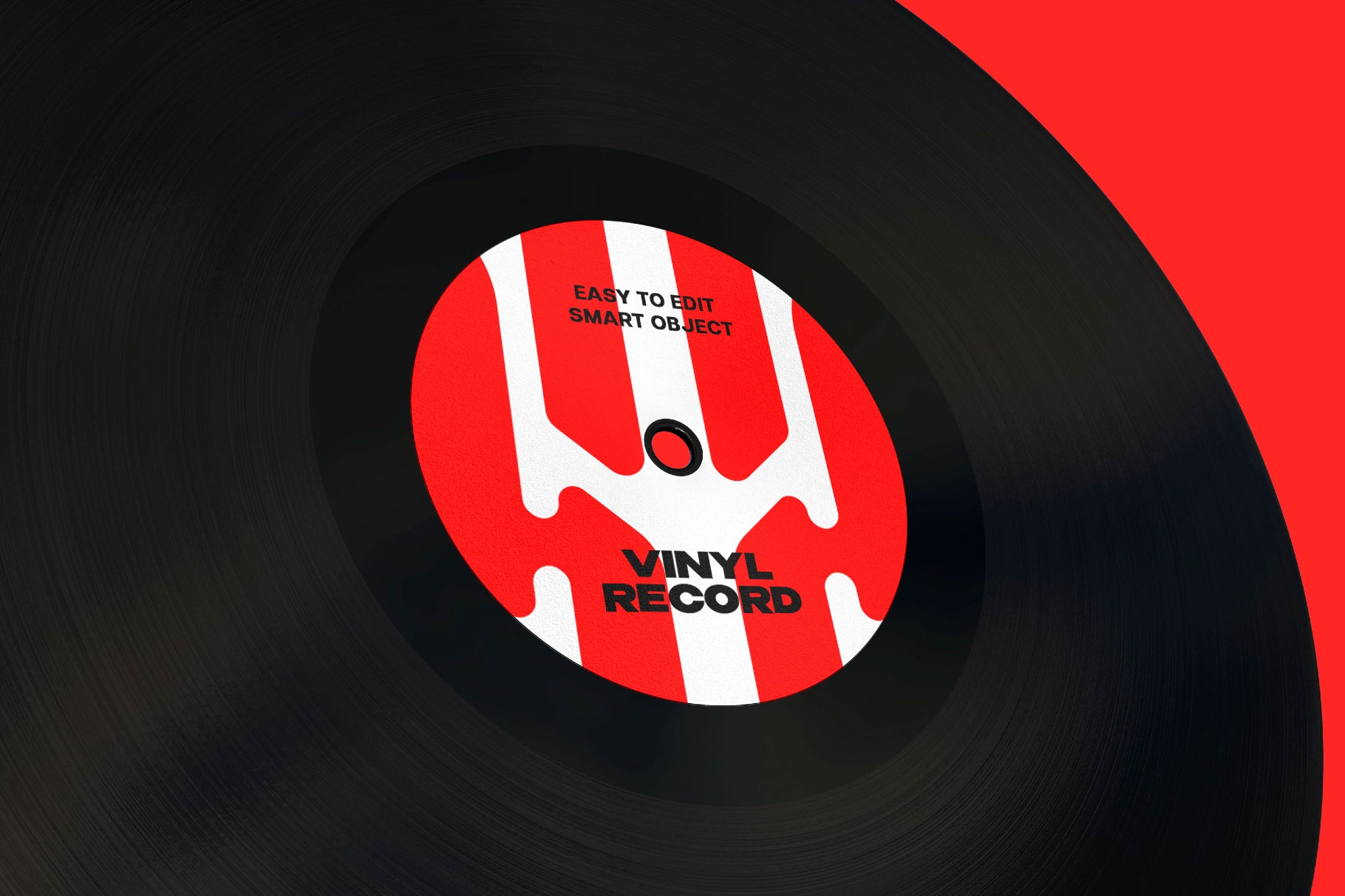Free Vinyl Disc Mockup PSD Template