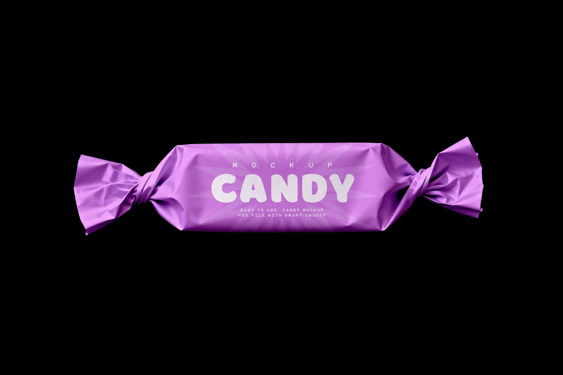 Free Wrapped Candy Mockup PSD Template