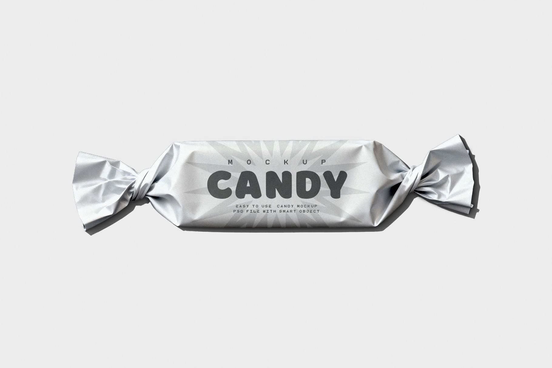 Free Wrapped Candy Mockup PSD Template