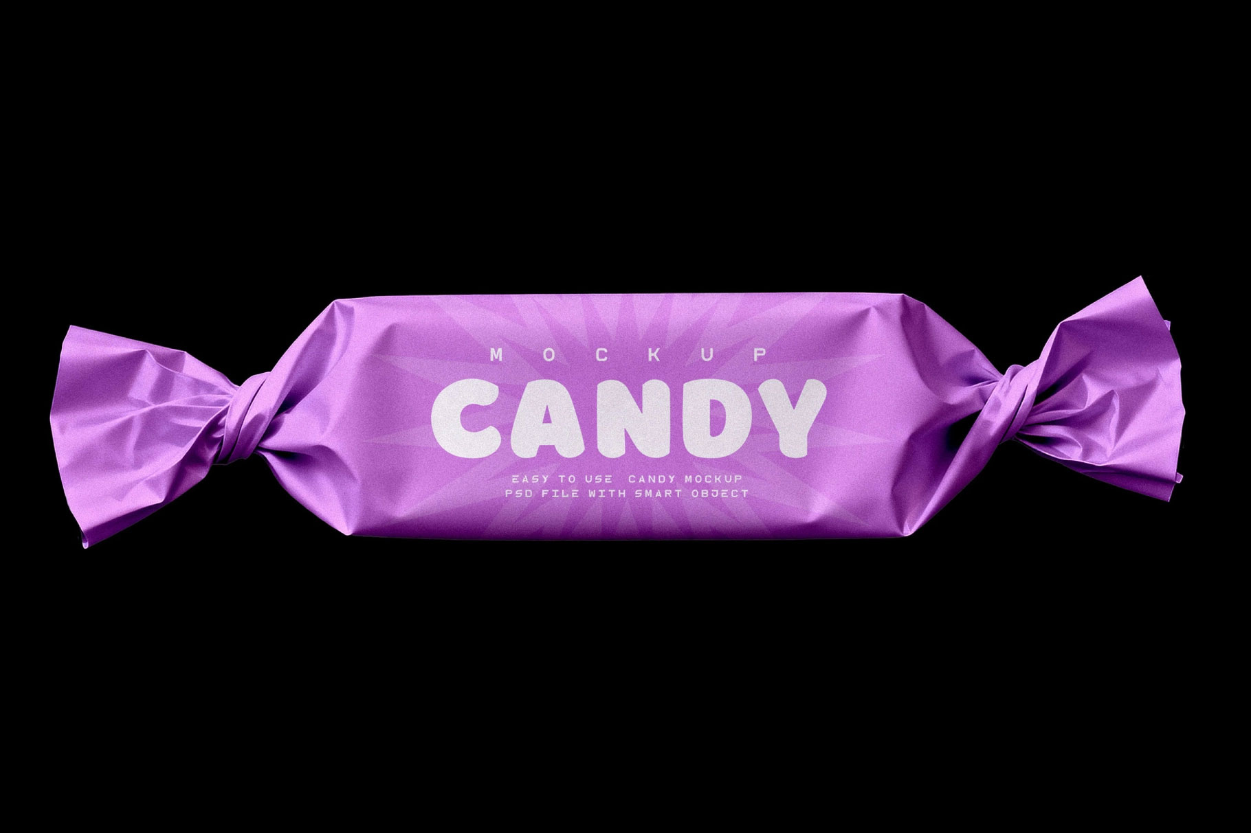 Free Wrapped Candy Mockup PSD Template