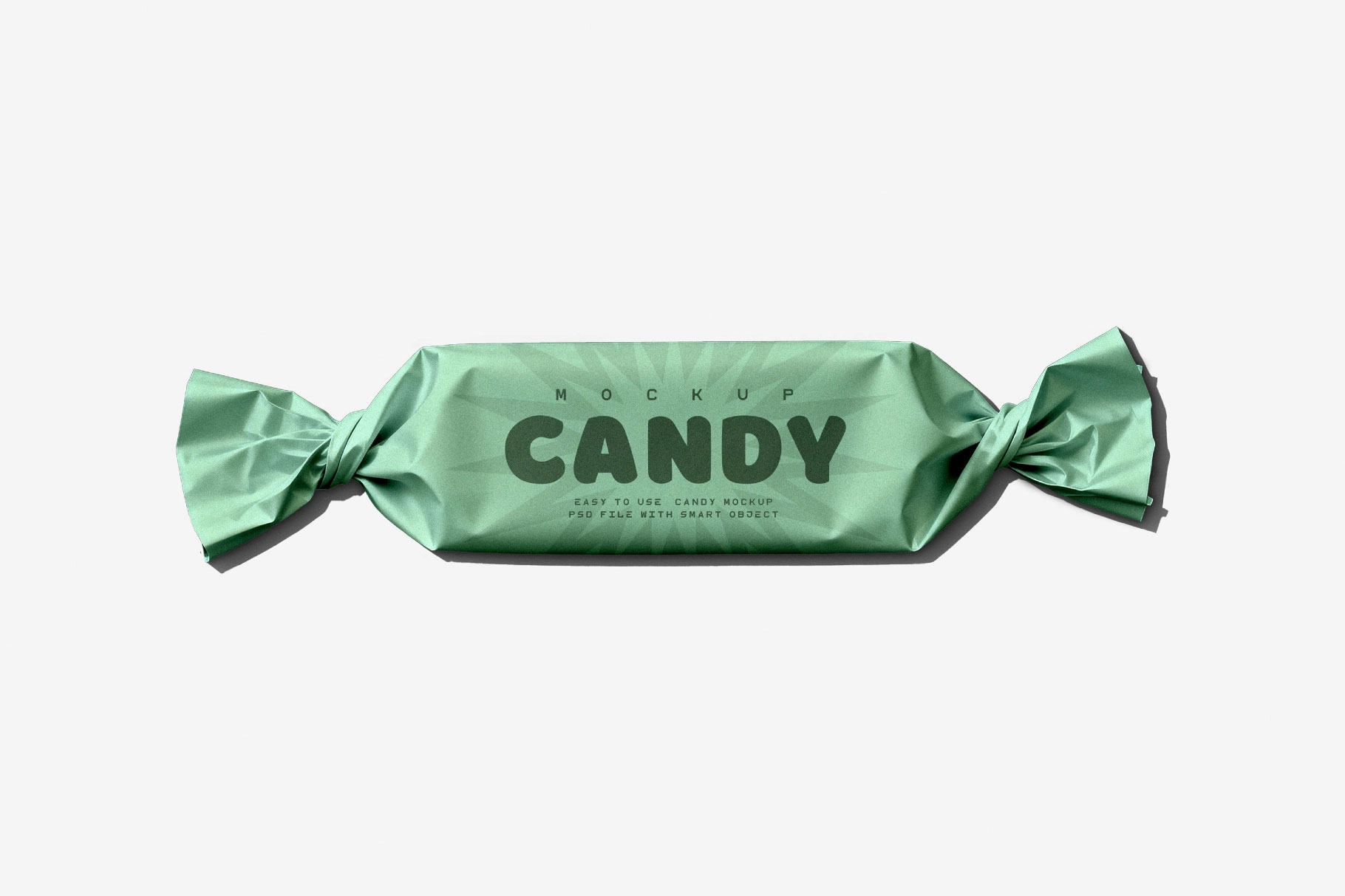 Free Wrapped Candy Mockup PSD Template