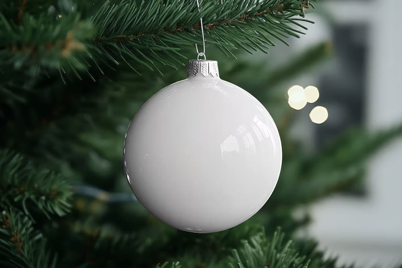 Free Xmas Bouble Mockups PSD Template