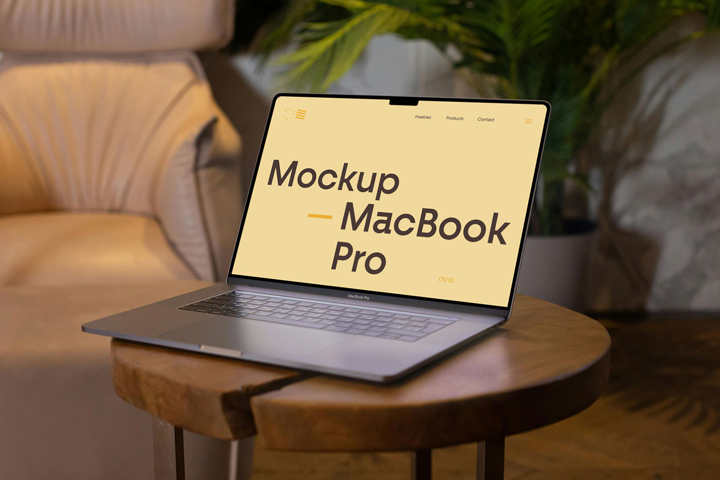 Free Apple MacBook Pro Mockup PSD Template