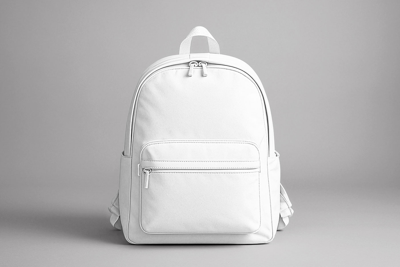 Free Backpack Front View Mockup PSD Template