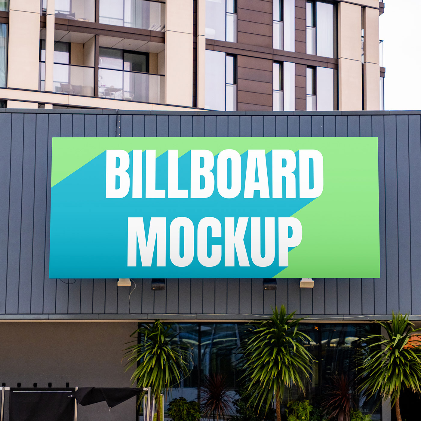 Free Billboard Display Mockup PSD Template