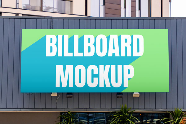 Free Billboard Display Mockup PSD Template