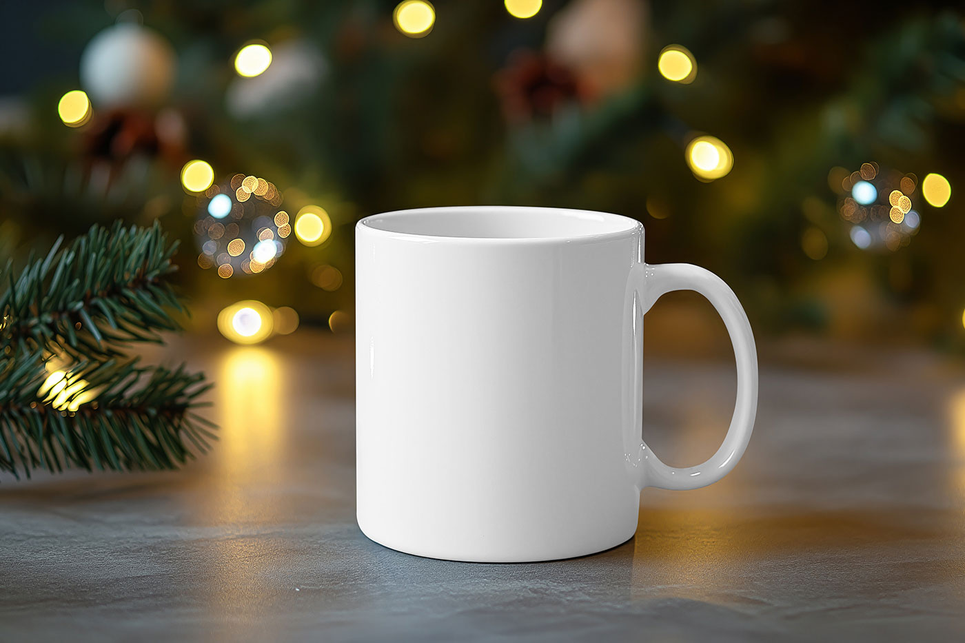 Free Christmas Cup Mockup PSD Template