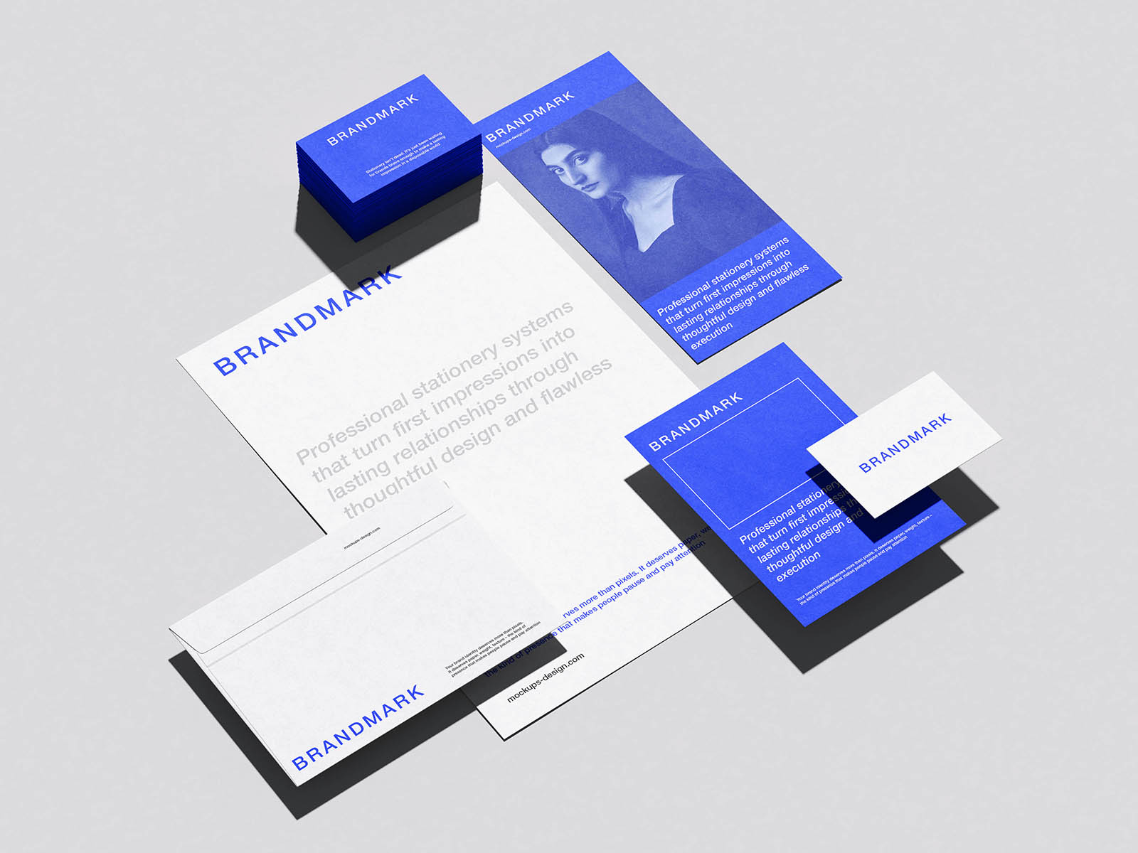 Free Complete Corporate Stationery Mockup PSD Template