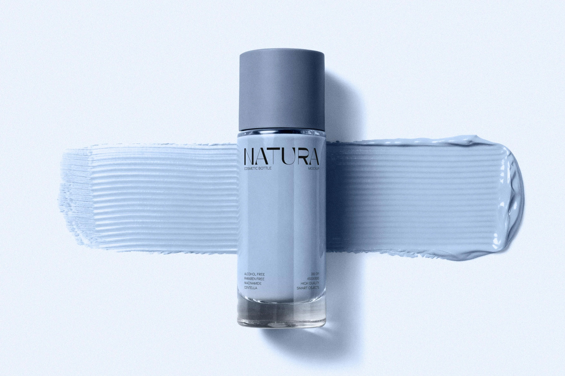 Free Cosmetic Cream Bottle Mockup PSD Template