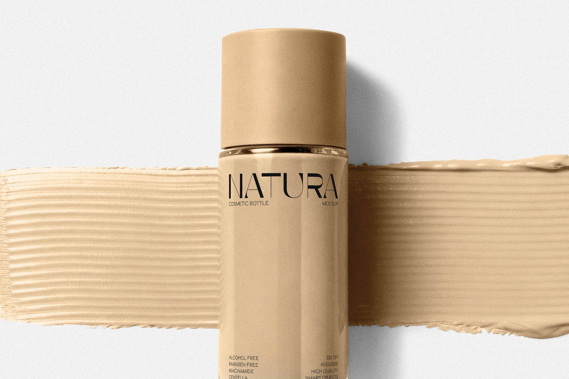 Free Cosmetic Cream Bottle Mockup PSD Template