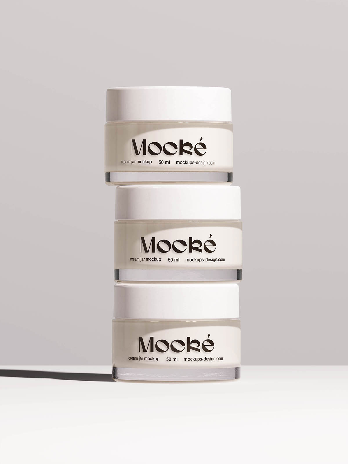 Free Cosmetic Jar Mockups Set PSD Template