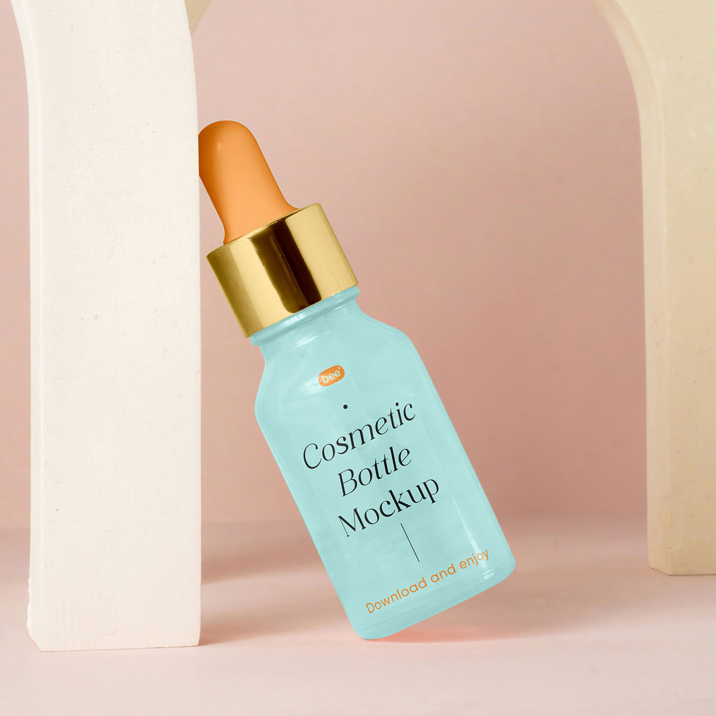 Free Dropper Bottle Mockup PSD Template