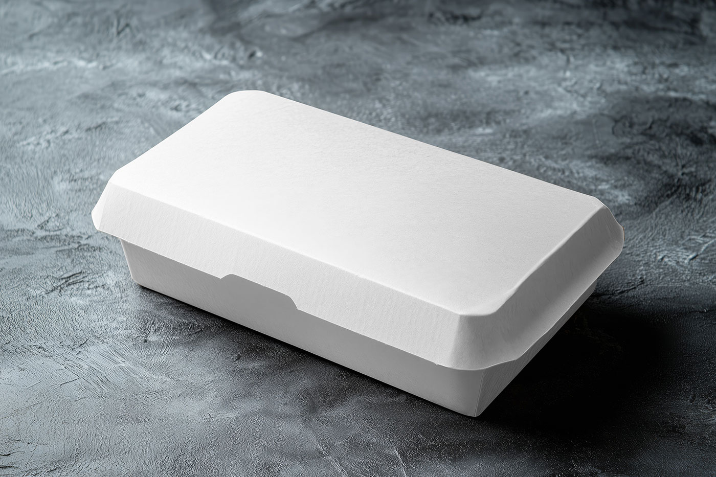 Free Eco Paper Food Box Mockup PSD Template