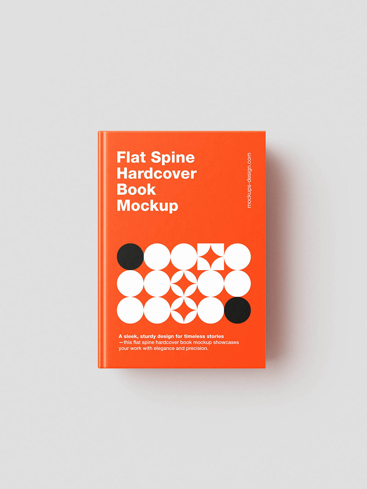 Free Flat Spine Hardcover Book Mockups PSD Template