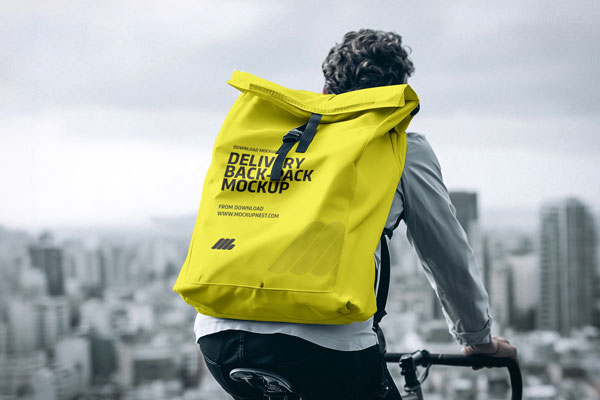 Free Food Delivery Bag Mockup PSD Template