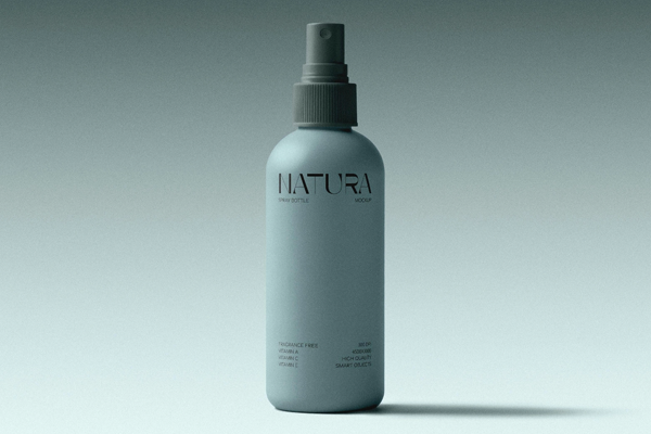 Free Hair Spray Bottle Mockup PSD Template