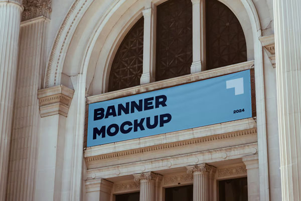 Free Horizontal Banner Mockup PSD Template