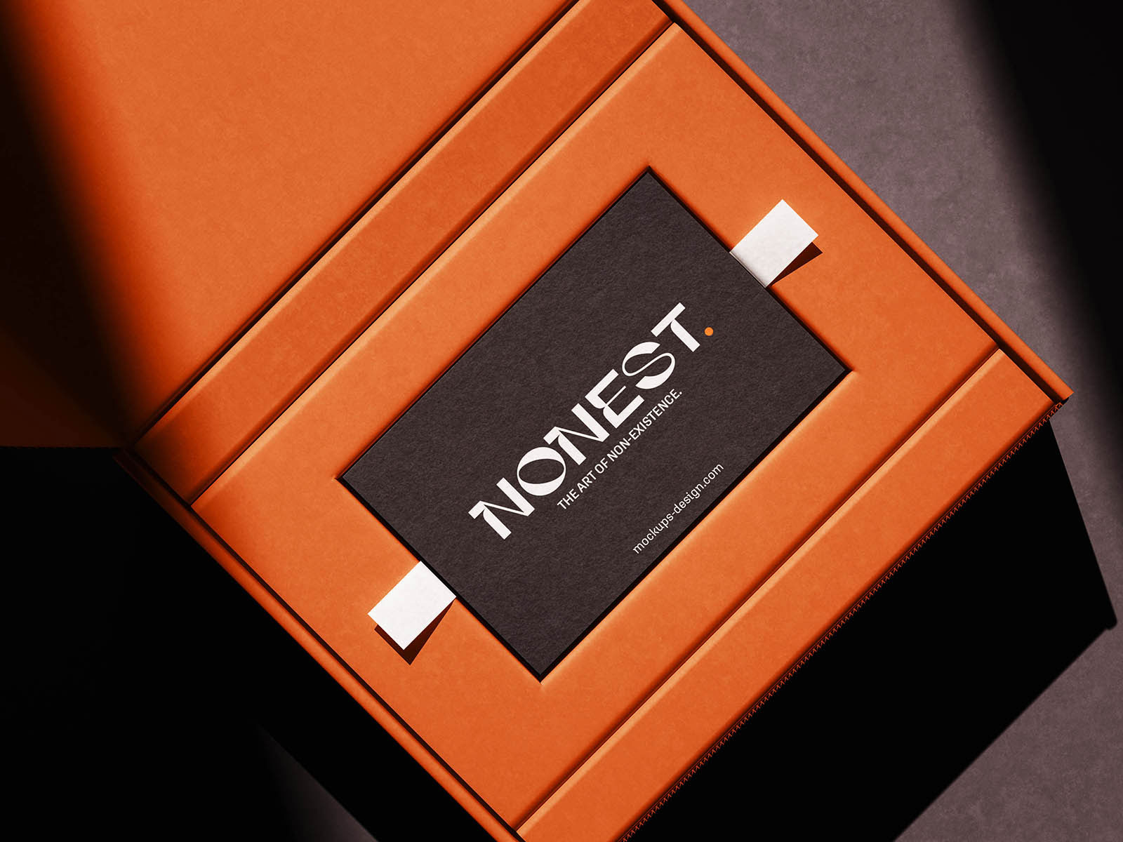 Free Luxury Business Cards Box Mockup PSD Template