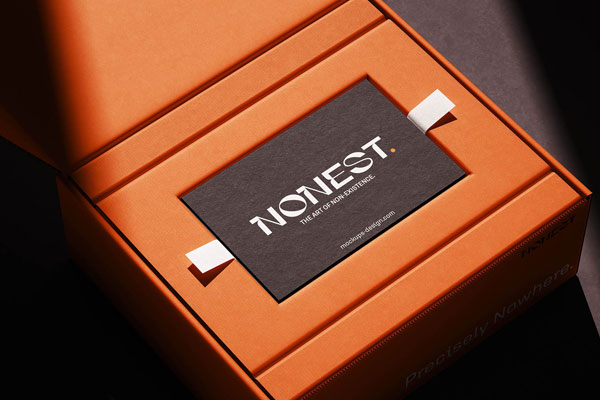 Free Luxury Business Cards Box Mockup PSD Template