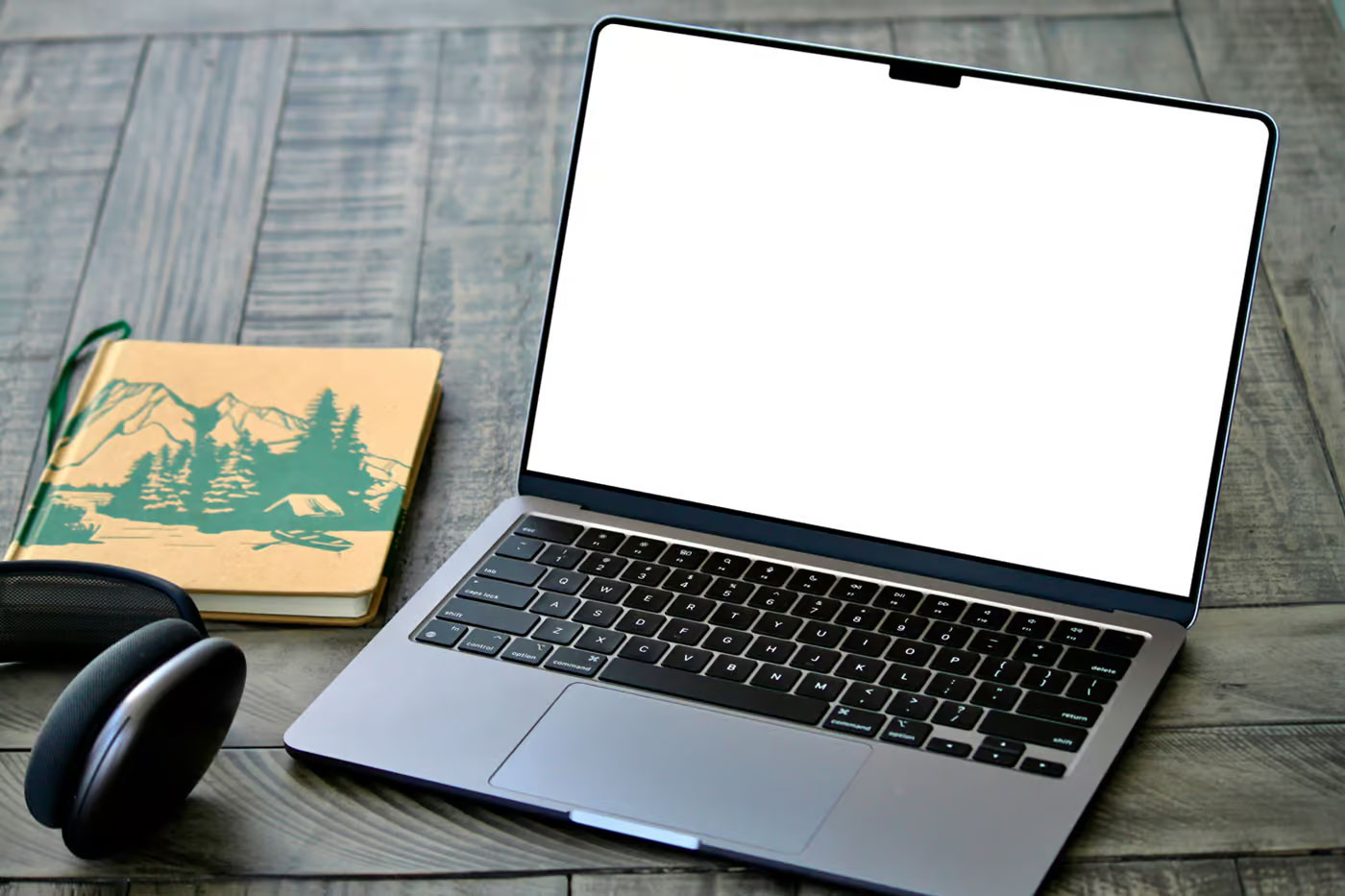 Free MacBook Pro M4 Mockup PSD Template