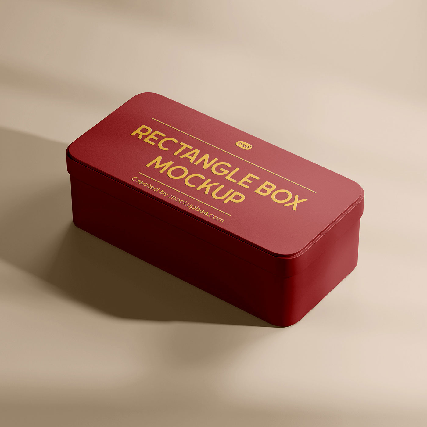 Free Metal Elegant Box Mockup PSD Template