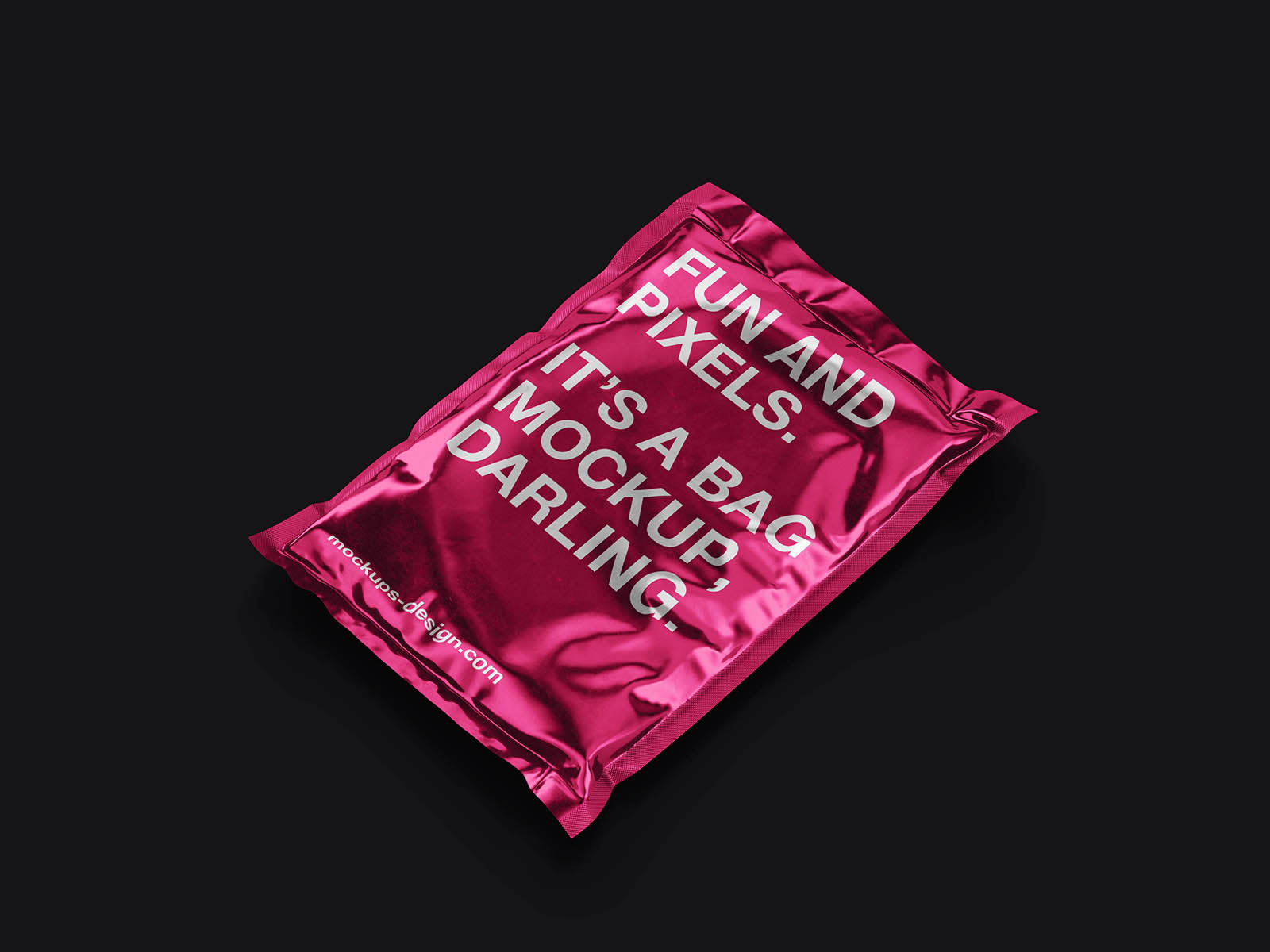 Free Metallic Bag Mockup PSD Template