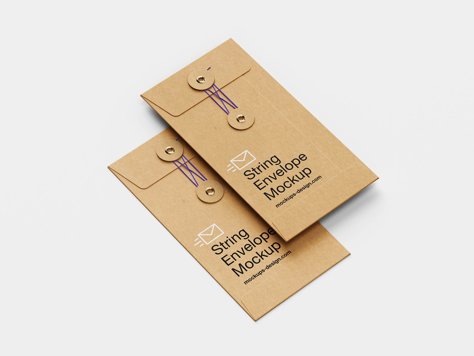 Free Minimal String Envelope Mockup PSD Template
