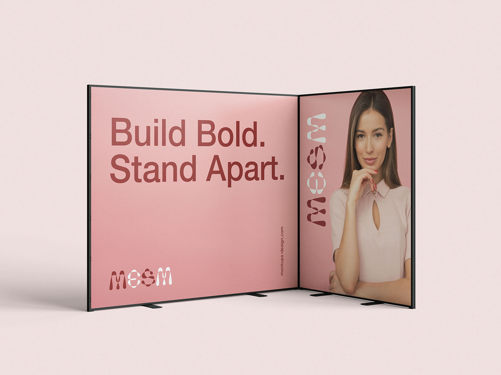 Free Modular Exhibition Stand Mockup PSD Template