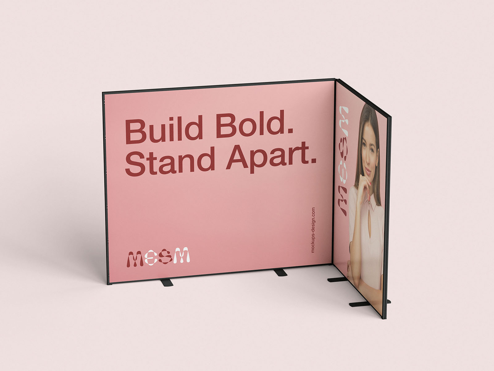 Free Modular Exhibition Stand Mockup PSD Template