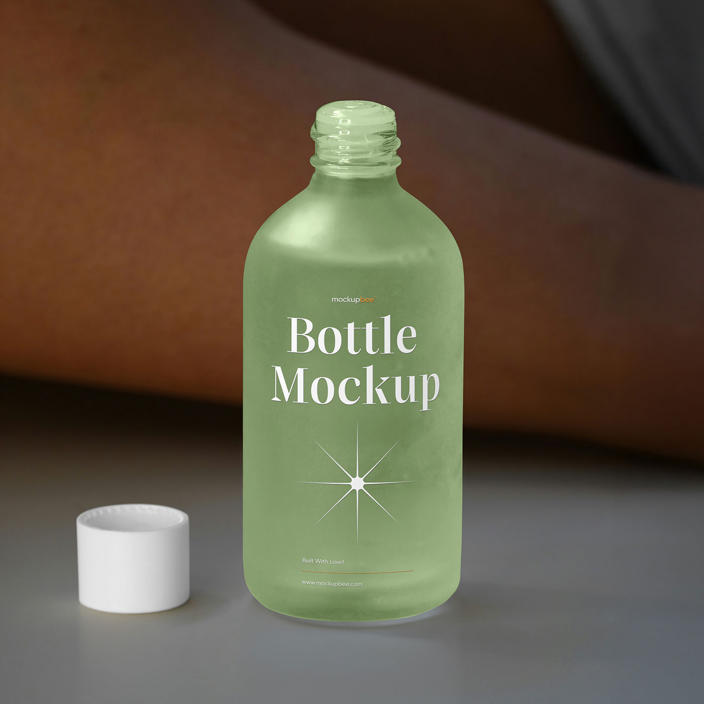 Free Open Cosmetic Bottle Mockup PSD Template