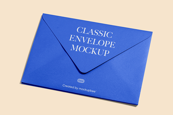Free Perspective Envelope Mockup PSD Template