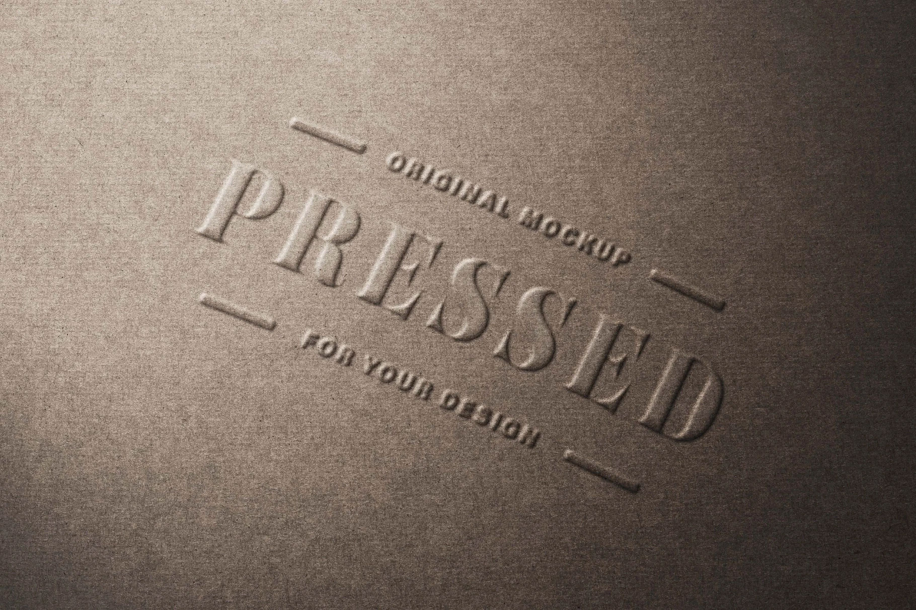 Free Pressed Paper Text Effect / Logo Mockup PSD Template