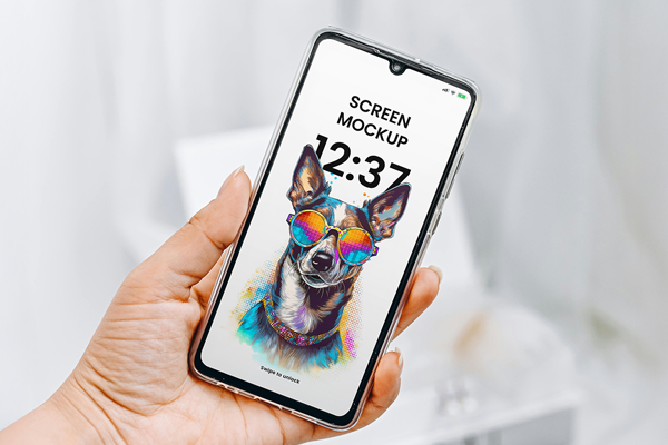 Free Screen Smartphone Mockup PSD Template