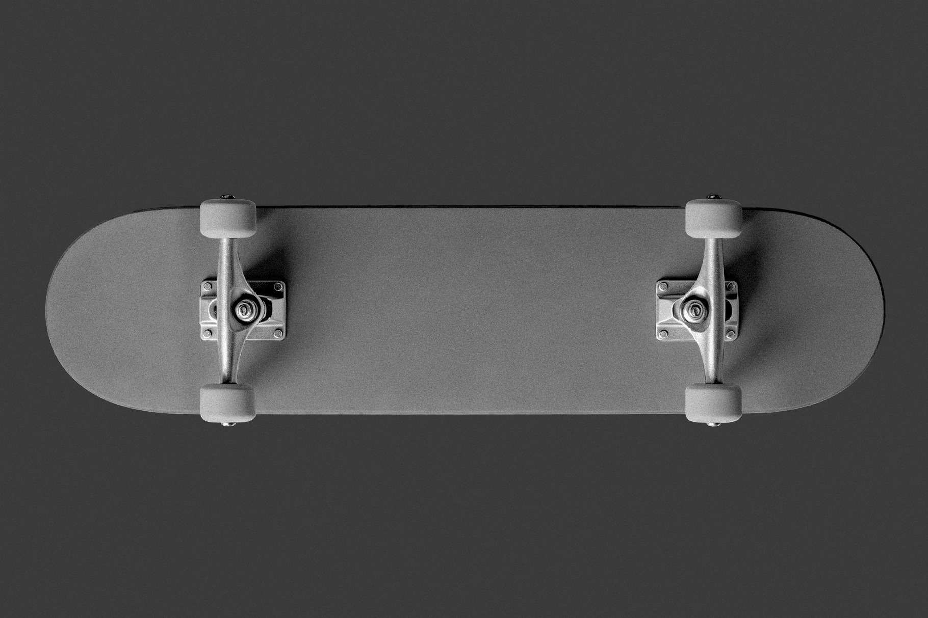 Free Skateboard Mockup with Wheels PSD Template