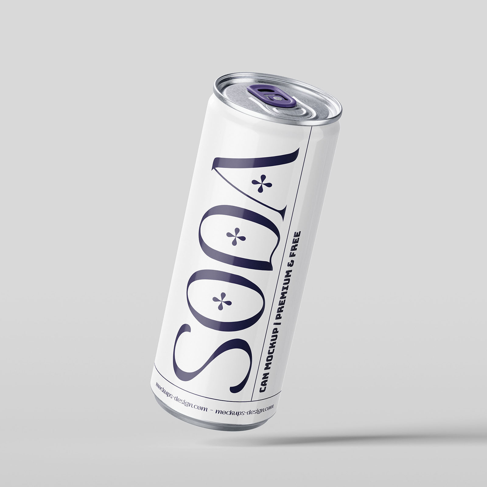 Free Soda Can Mockup PSD Template