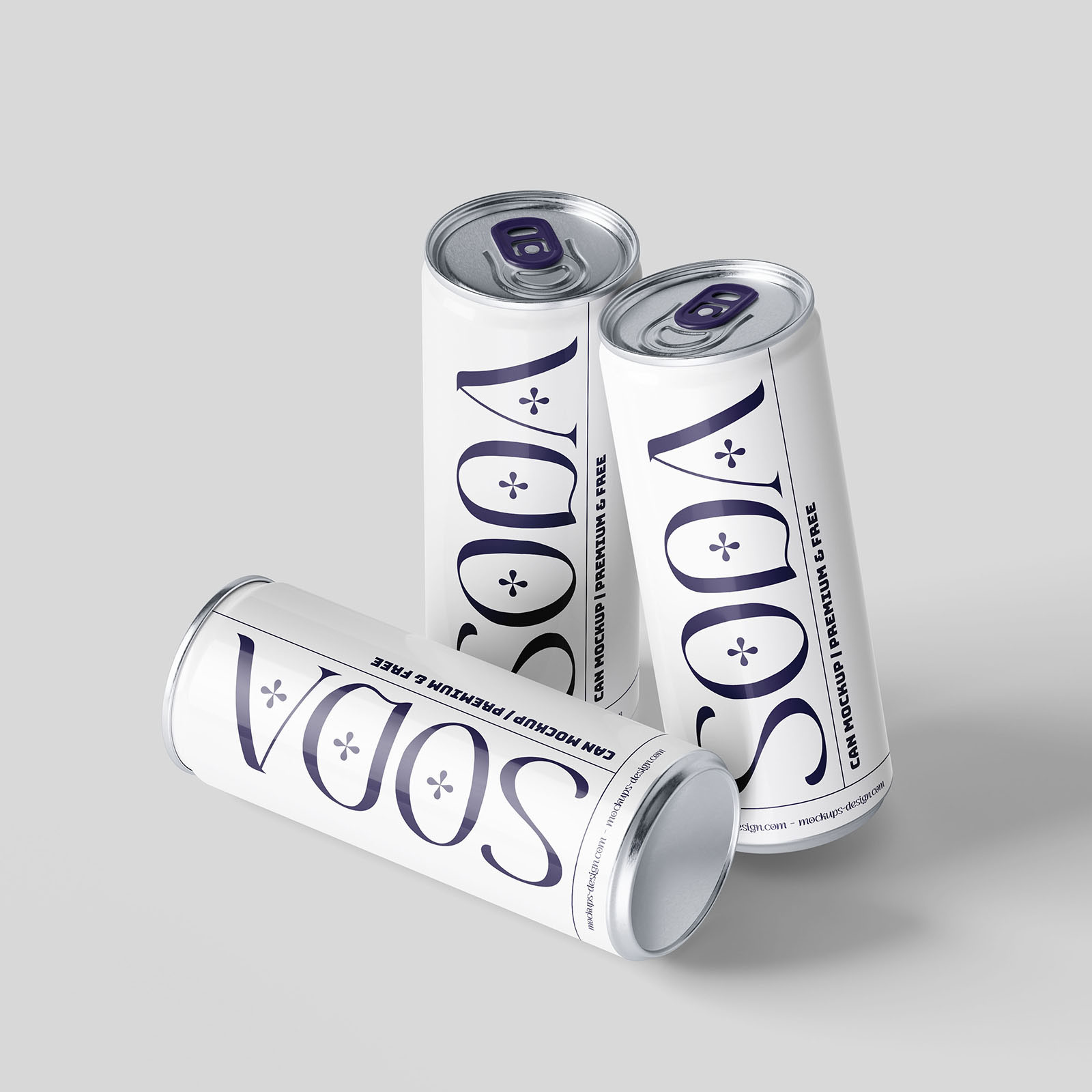 Free Soda Can Mockup PSD Template