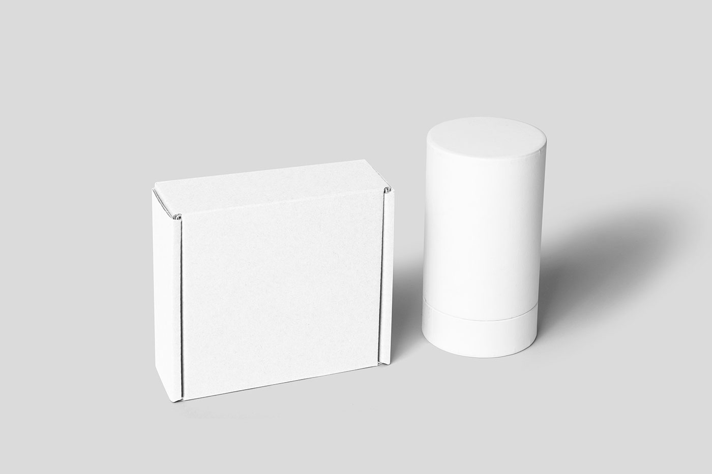 Free Square and Tube Boxes Mockup PSD Template