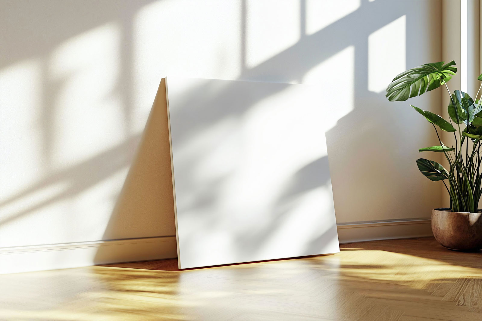 Free Square Canvas Mockup PSD Template