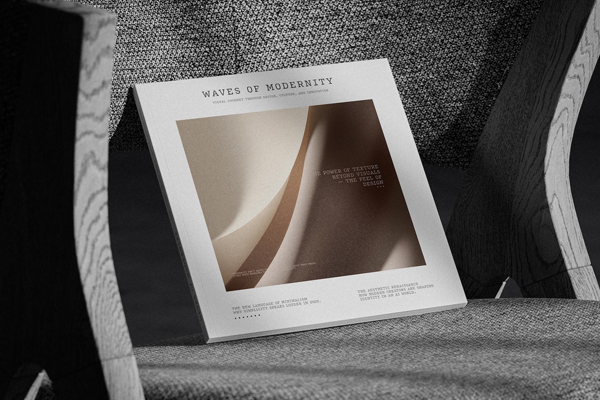 Free Square Magazine Cover Mockup on Chair PSD Template