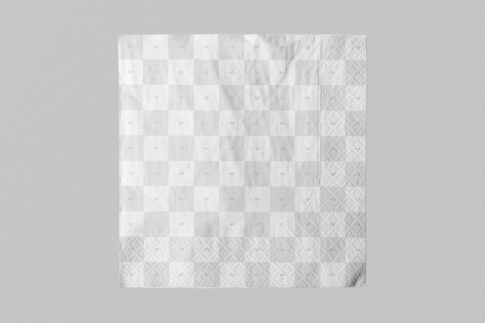 Free Square Paper Napkin Mockup PSD Template