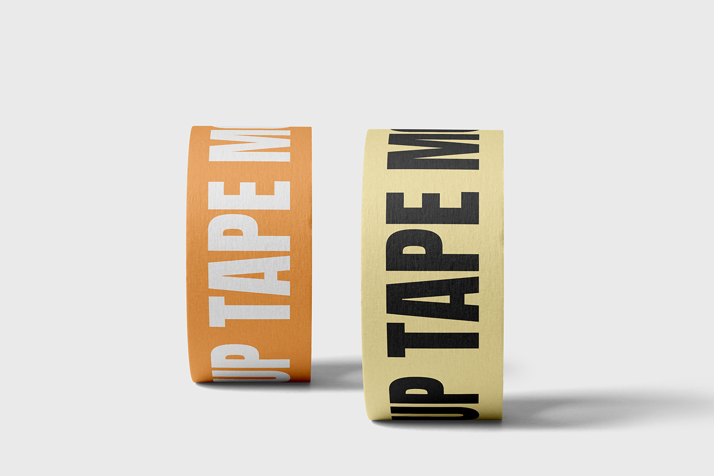 Free Standing Adhesive Tape Mockup PSD Template