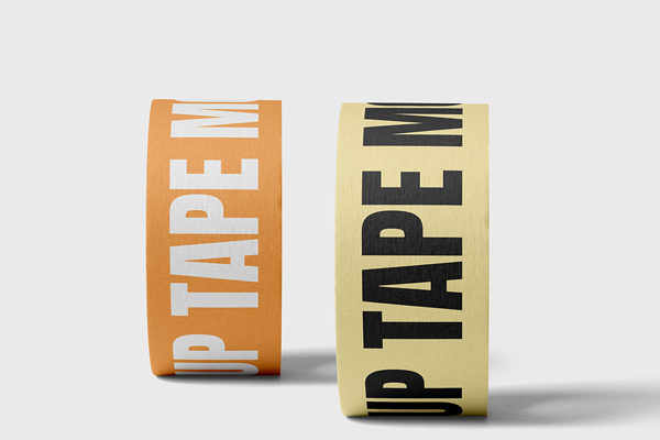 Free Standing Adhesive Tape Mockup PSD Template