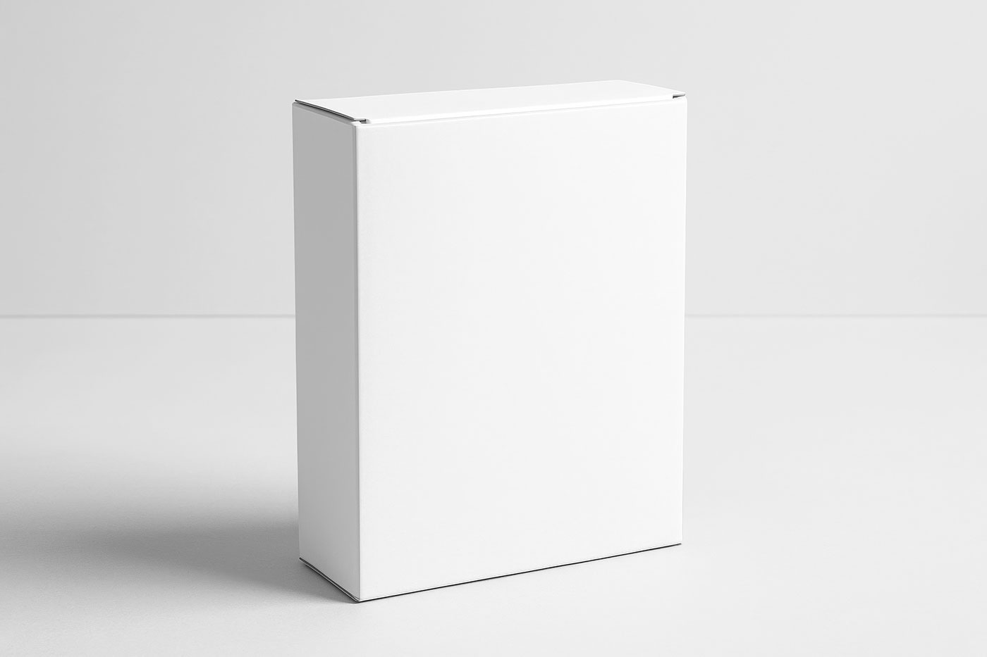 Free Standing Box Studio Shot Mockup PSD Template