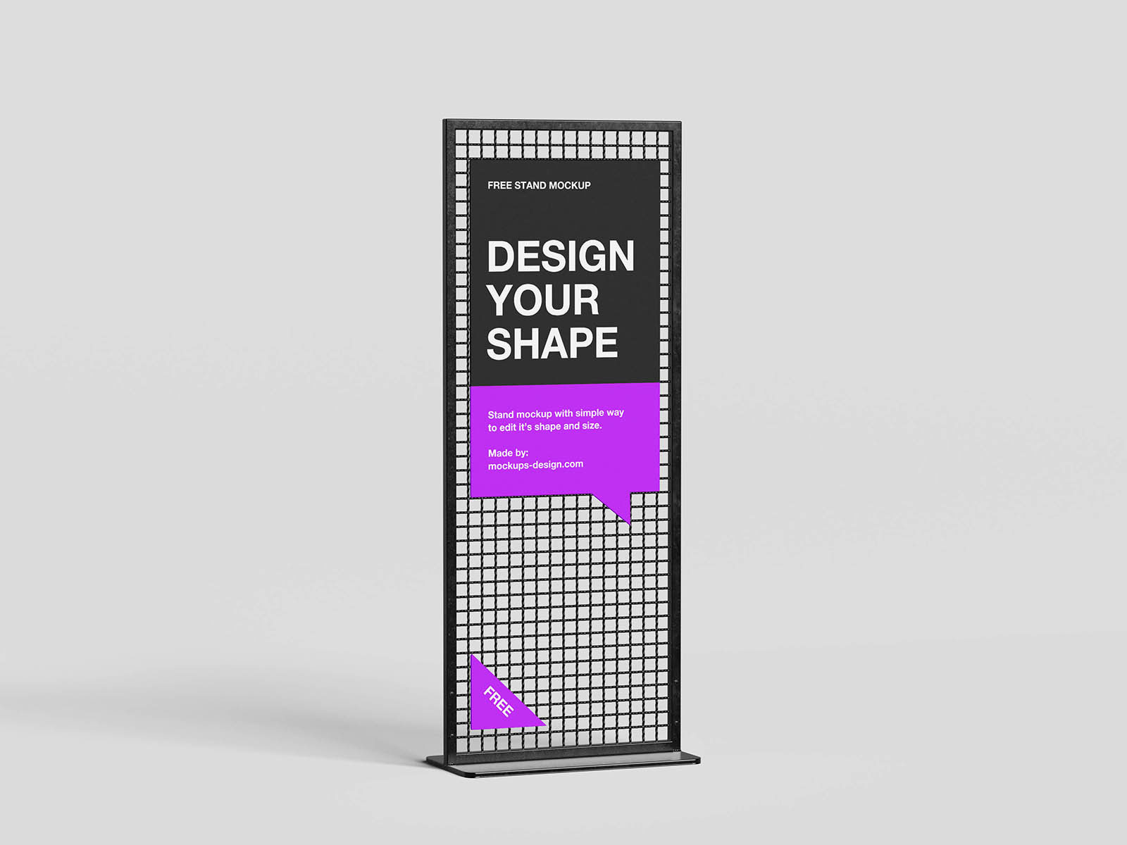 Free Standing Display Mockup PSD Template