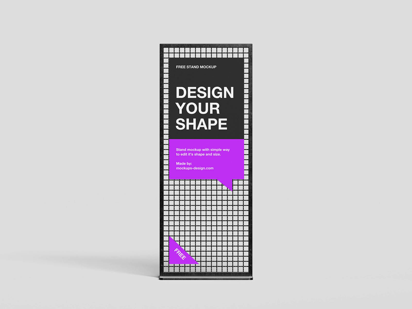 Free Standing Display Mockup PSD Template